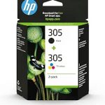 HP 305, Black/Tri-Colour Original Ink Cartridges (6ZD17AE)