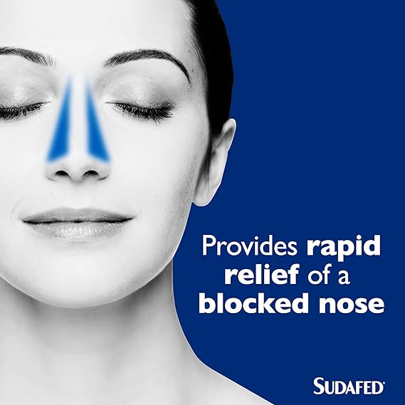 Sudafed Blocked Nose Spray Relief from Congestion and Sinus Pressure