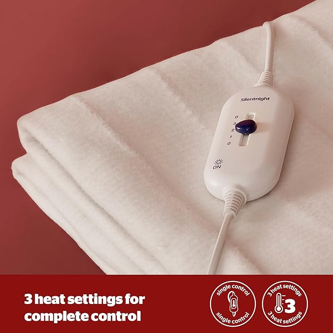 Silentnight Electric Blanket with 3 Heat Settings
